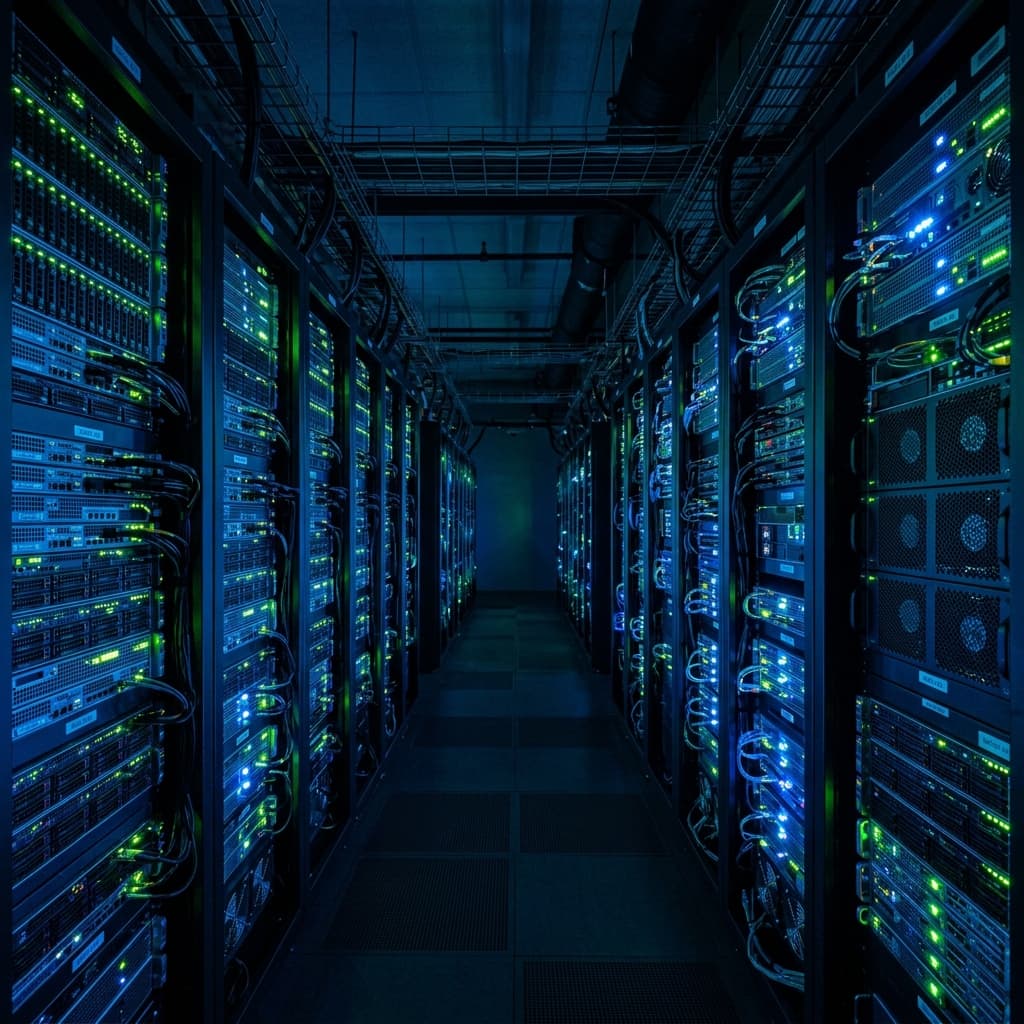 High-tech server room